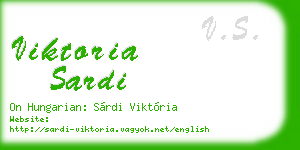 viktoria sardi business card
